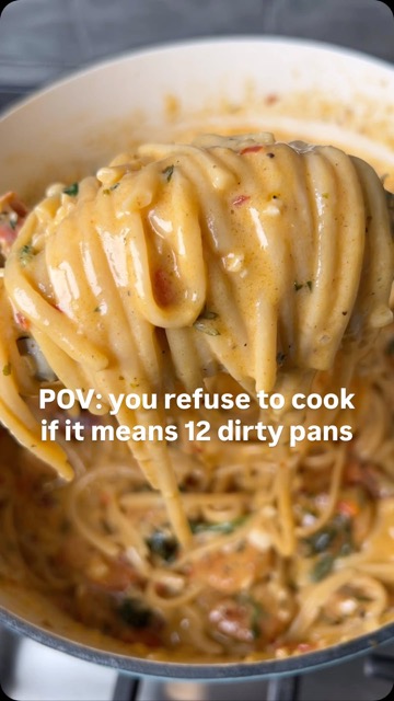 One-Pan Creamy Lemon Garlic Shrimp Pasta