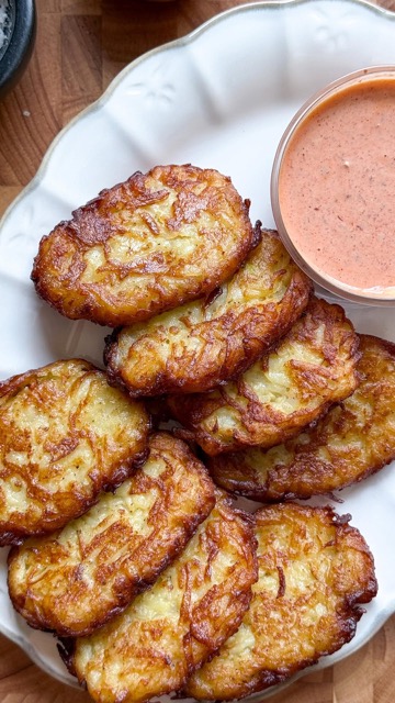 Garlic Parmesan Hashbrowns